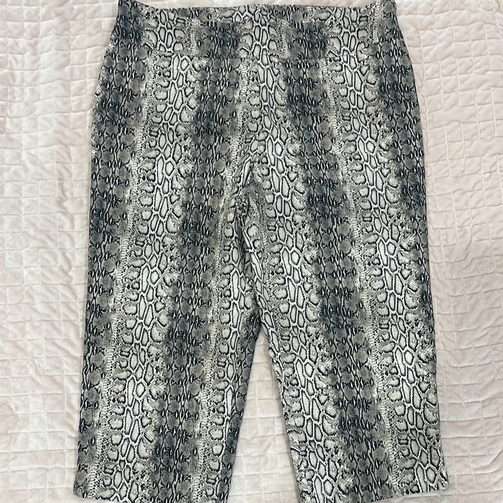 Counterparts Beige and Black Snake Print Pants